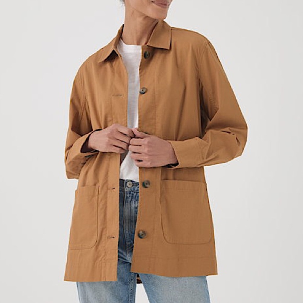 Pact Jacket Daily Twill Oversized Lightweight  Coat Chore Shacket Size XS